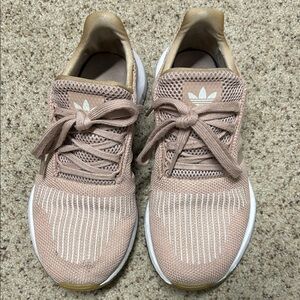 Adidas Women's Beige Mesh Sneakers